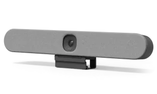 Thiết bị hội nghị Logitech Rally Bar Huddle 2023 Vải bọc màu trắng của Logitech Rally Bar Huddle