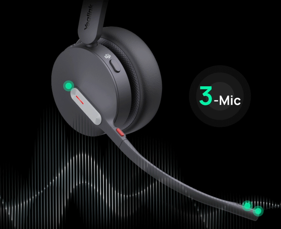 Tai nghe Bluetooth Yealink BH70 2024 Yealink Bh70 Với 3 Micro Chống ồn Tích Hợp
