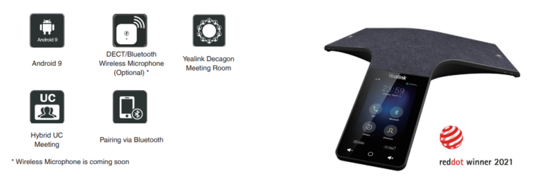 Bộ thiết bị hội nghị Yealink Hub Extra 2024 Tính năng Yealink CP965