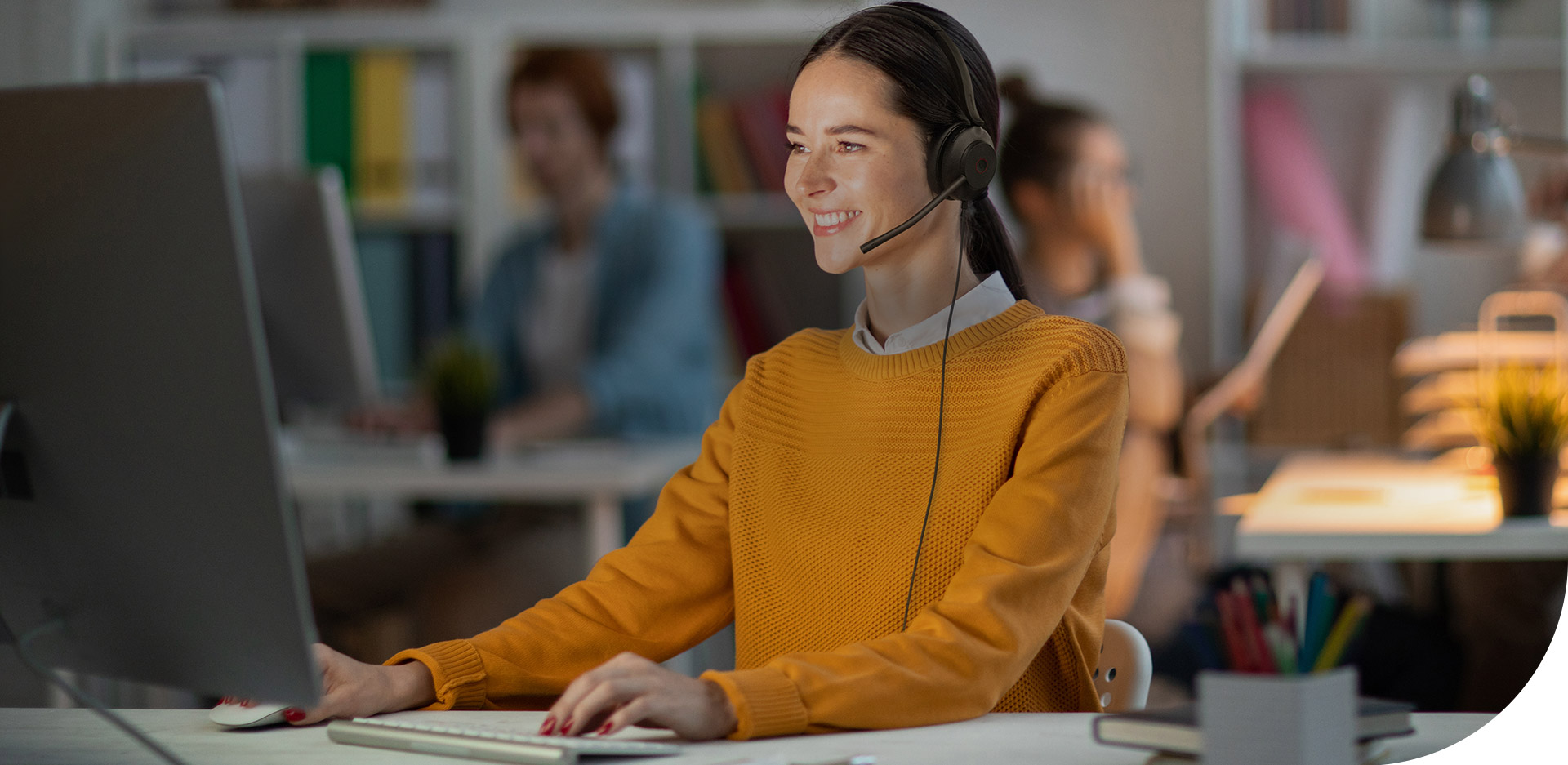 Yealink UH35 Dual USB-C to USB-A - Tai nghe callcenter 2025 Làm việc tại văn phòng với tai nghe Yealink UH35