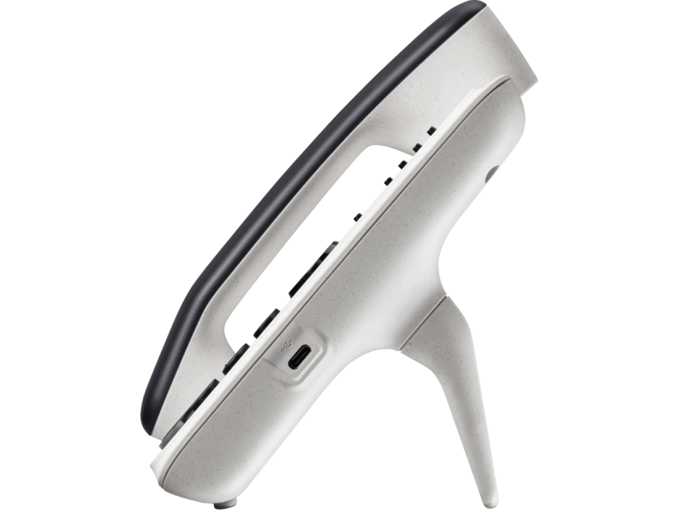 Poly Edge E220 IP Phone and PoE-enabled (82M87AA) điện thoại IP Phone Poly 2025 Mặt bên 82M87AA