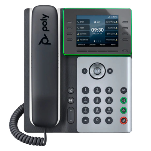 Poly Edge E320 IP Phone and PoE-enabled (82M88AA) 2025 Mặt trước Poly Edge E320 IP Phone and PoE-enabled (82M88AA)