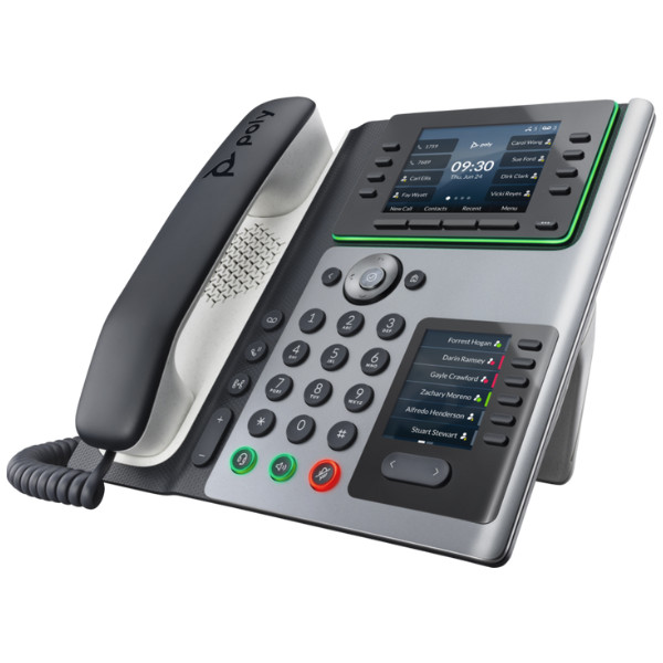 Poly Edge E450 điện thoại IP Phone hỗ trợ PoE (82M90AA) 2025 Poly Edge E450 (82M90AA) đang hoạt động