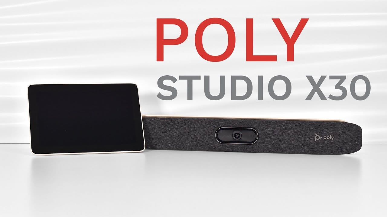 Thiết bị hội nghị Poly Studio X30 with Poly TC8 6 năm 2025 camera poly studio x30